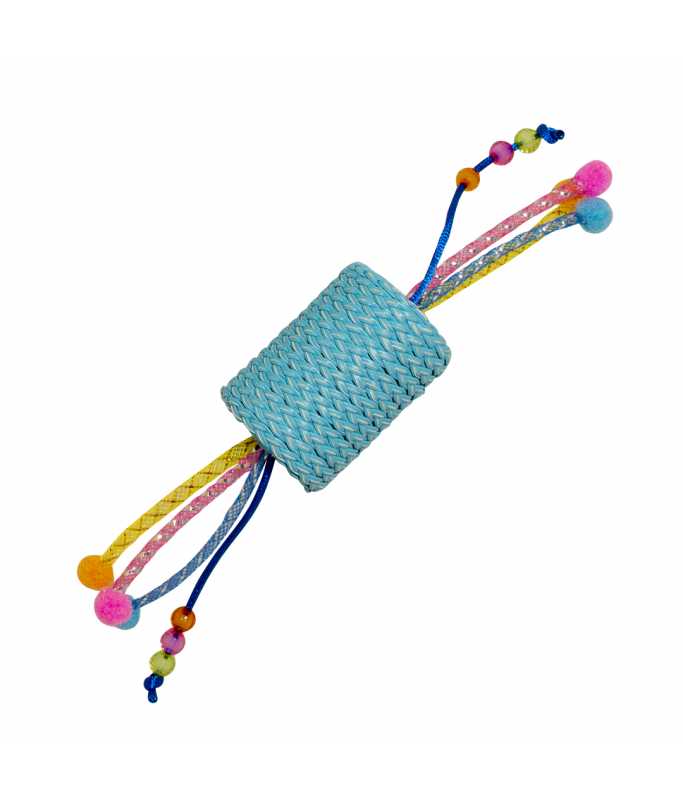 Duvo+ Jolly Blue Roll With Ropes Blue - 22x4,5x4,5cm