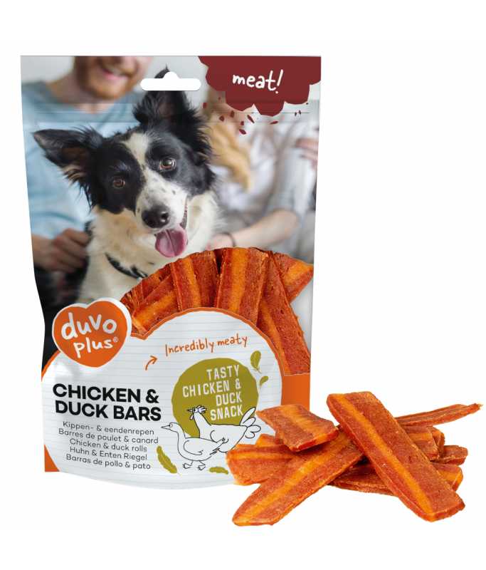 Duvo+ Meat! Chicken & Duck Bars 100g - 9 Pcs[Weight - 100g, Count - 9]