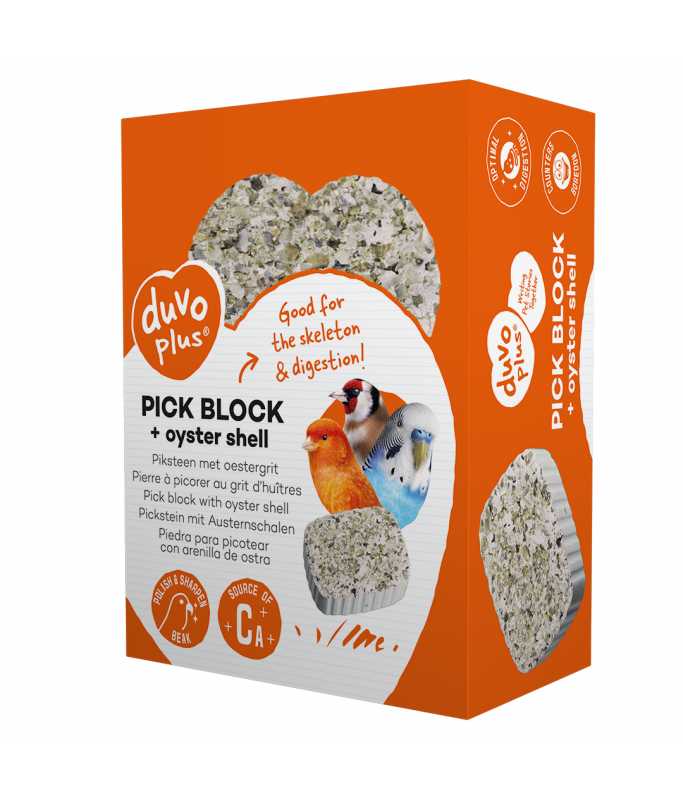 Duvo+ Pick Block With Oyster Grit 200g - 7.2x9.7x3.5 cm[Weight - 200g]