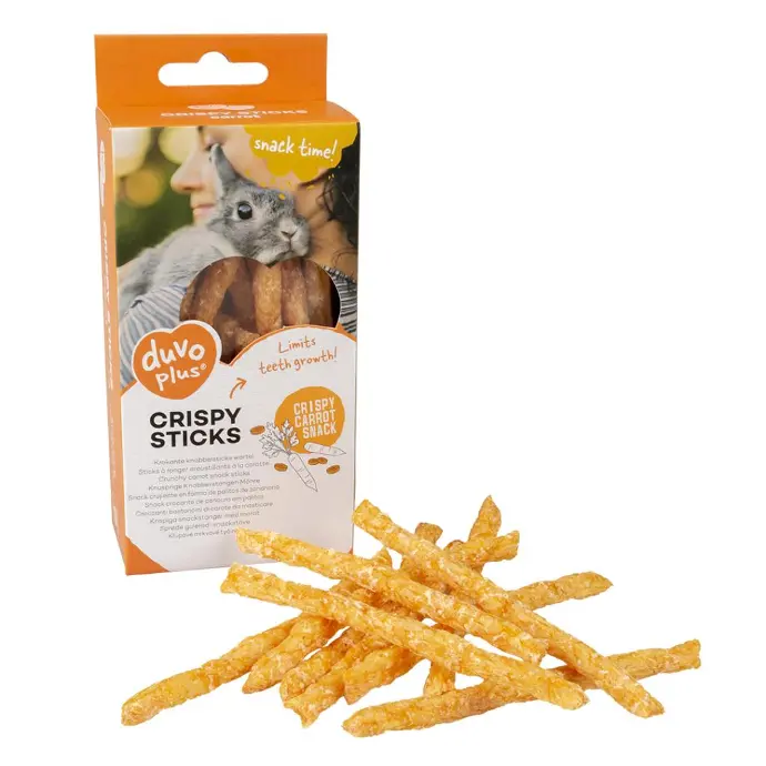 Duvo+ Crispy Chew Sticks Carrot Orange 50g