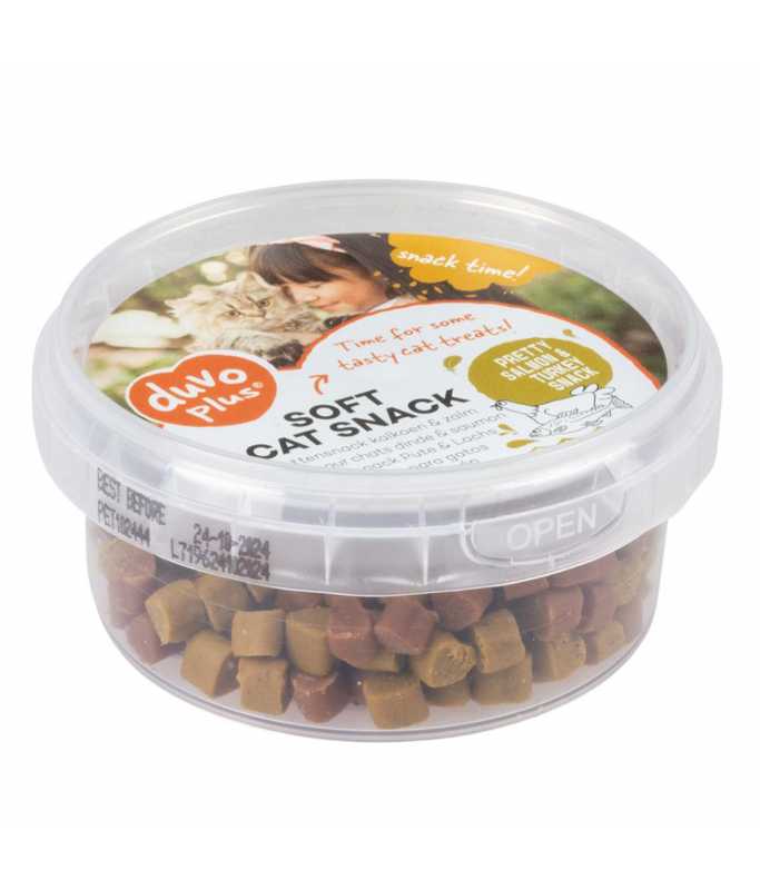 Duvo+ Soft Cat Snack Turkey & Salmon 100g