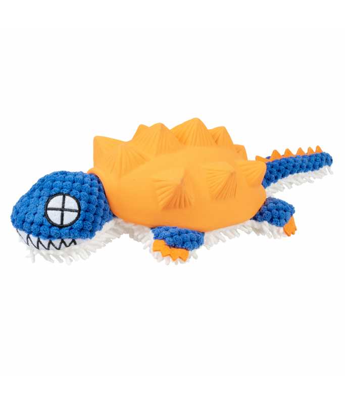 Duvo+ Plush & Latex Armadillo 34x14x8.5cm orange/blue