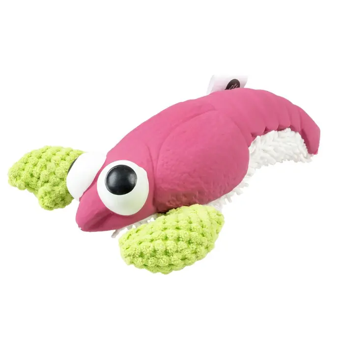 Duvo+ Plush & Latex Lobster 24x18.5x6.5cm purple/green