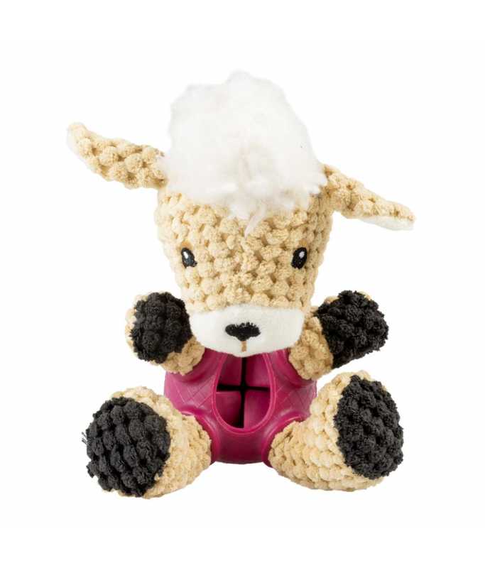 Duvo+ Plush & Rubber Sheep Dispenser Multicolour, 18x12x11cm