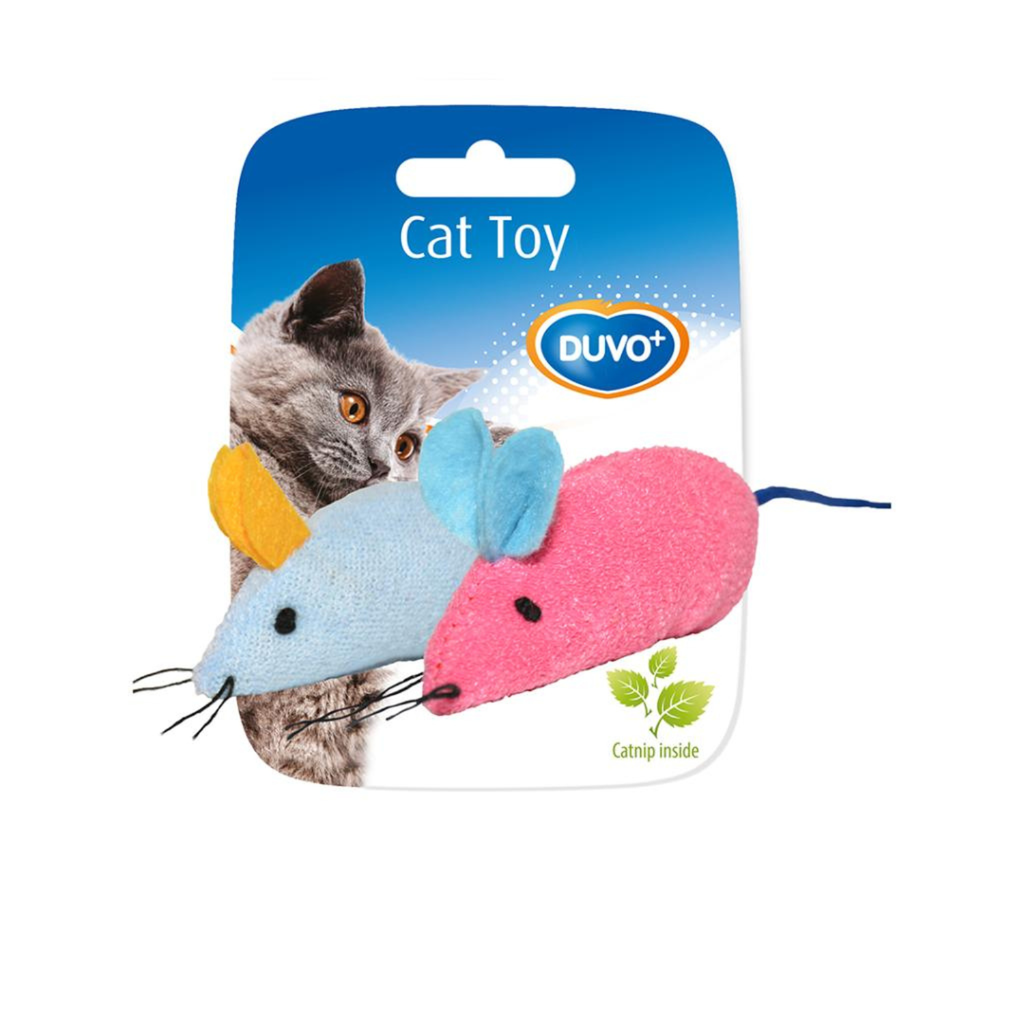 Duvo Assortment of Mice Blue/Pink 2pcs - 6 x 5 x 3cm[Dimension - 6 x 5 x 3cm]