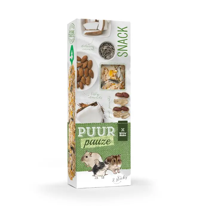 Witte Molen Puur Pauze Sticks Almond & Peanut 110g[Weight - 110g]