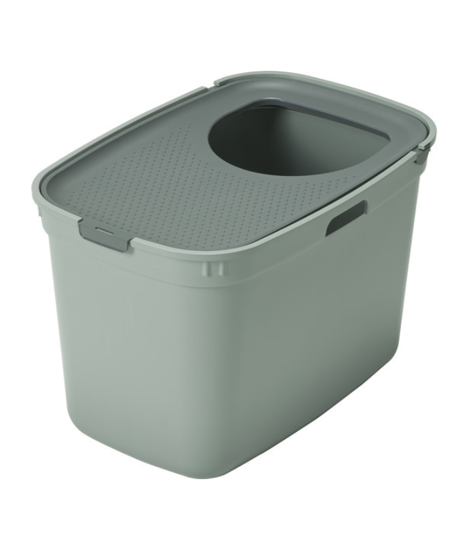 Moderna Top Cat (AG50) Cat Toilet, Olive Green