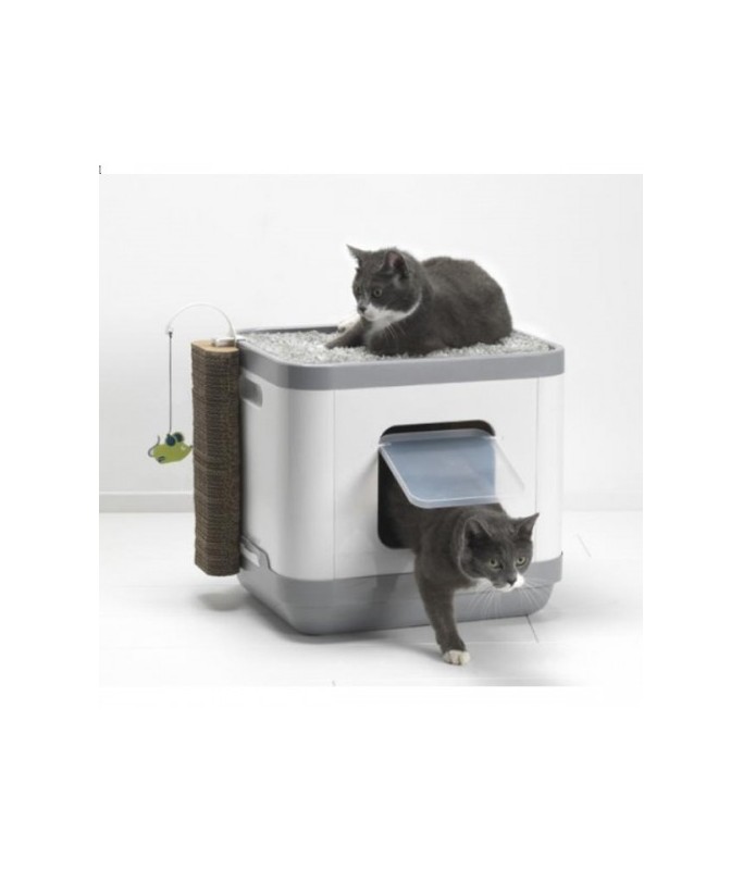 Moderna Cat Concept With Cushion & Scratch - C802 (Grey)