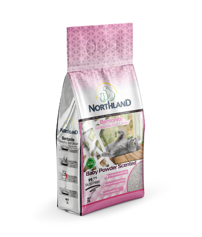 Northland Bentonite Clumping Cat Litter - Baby Powder [Volume - 5L]