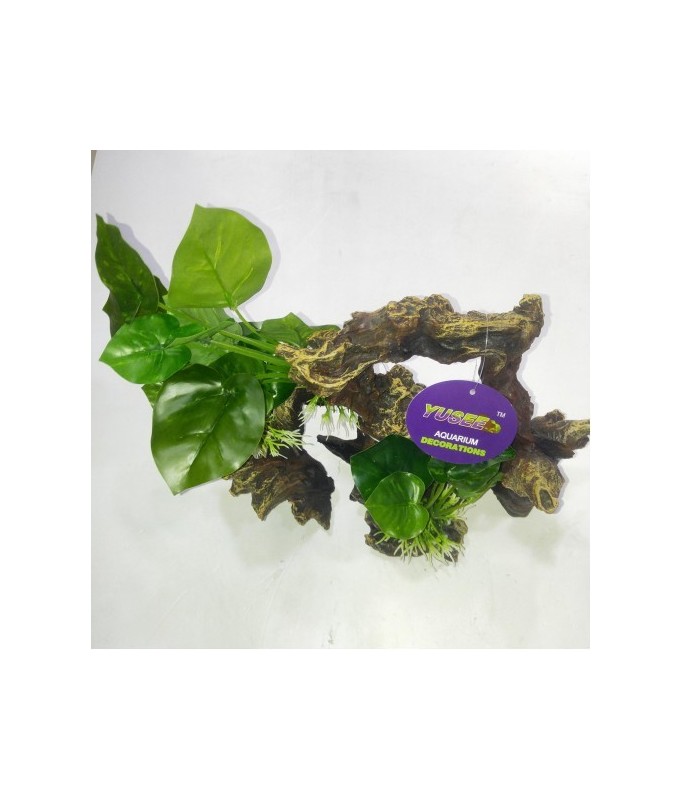 Yusee Aquarium Decoration - Artificial Plant - YS-19513[Dimension - 26 x 14 x 24cm]