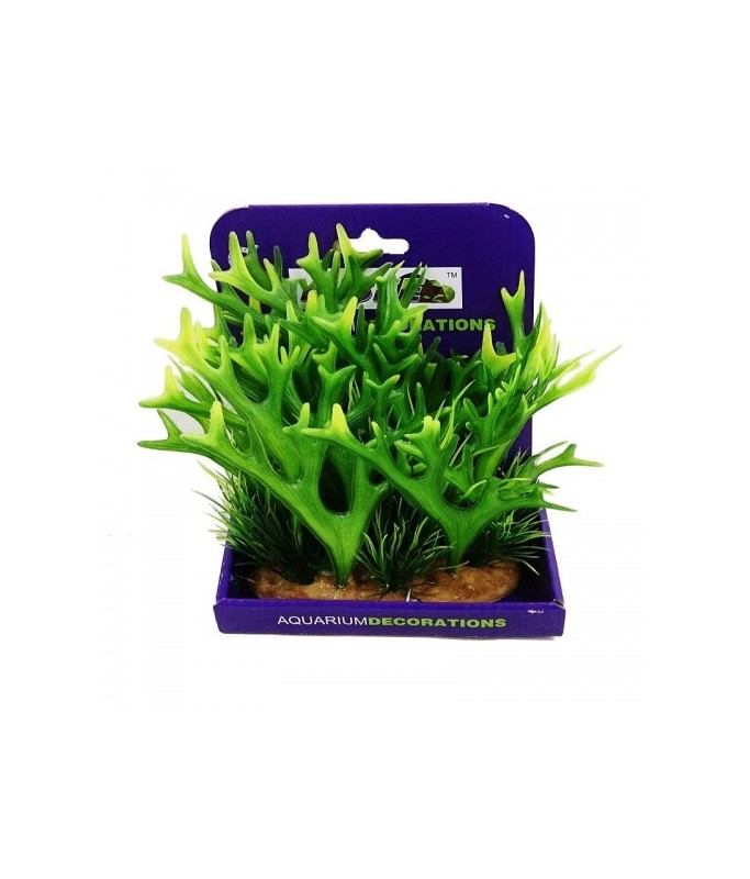 Yusee Aquarium Decoration - Artificial Plant - YS-60108[Length - 15cm]