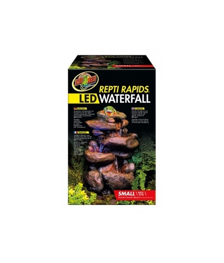 Zoo Med Small Rock Waterfall W/LED 7.25"W x 5.5"D x 11"H