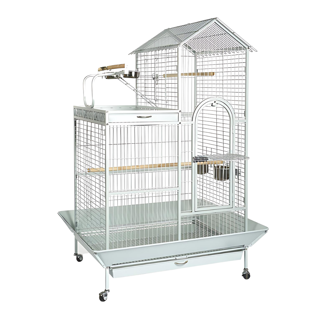 Dayang Bird Cage (A17) - 114 x 91 x 160cm-White