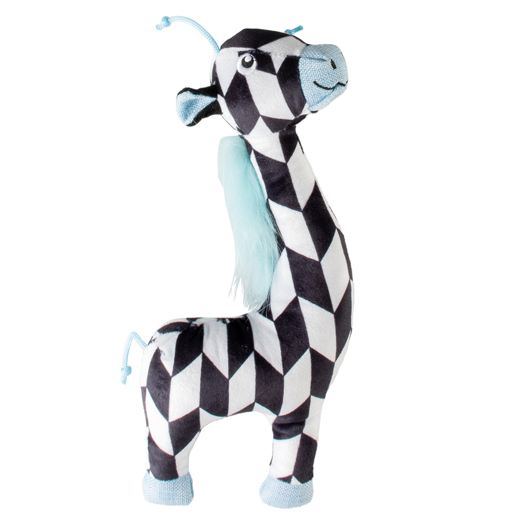 Duvo+ Plush Giraffe Retro Dog Toy 32x14x5cm Black/White