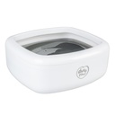 Duvo+ Splash-proof Drinking Bowl Square 1500ml - 21x20x8,5cm White/Grey