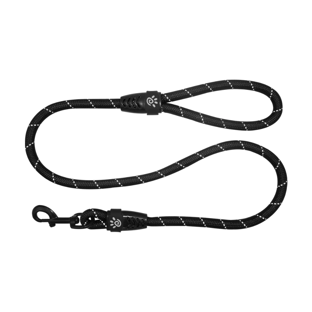 DOCO® Reflective Rope Leash Ver.2 Ø8mm x 150cm(S) Black