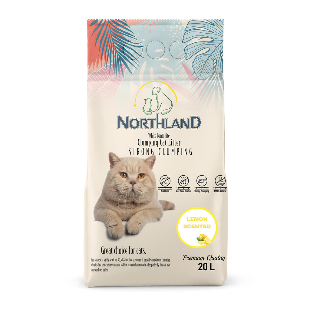 Northland Bentonite Clumping Cat Litter - Lemon [Volume - 20L]