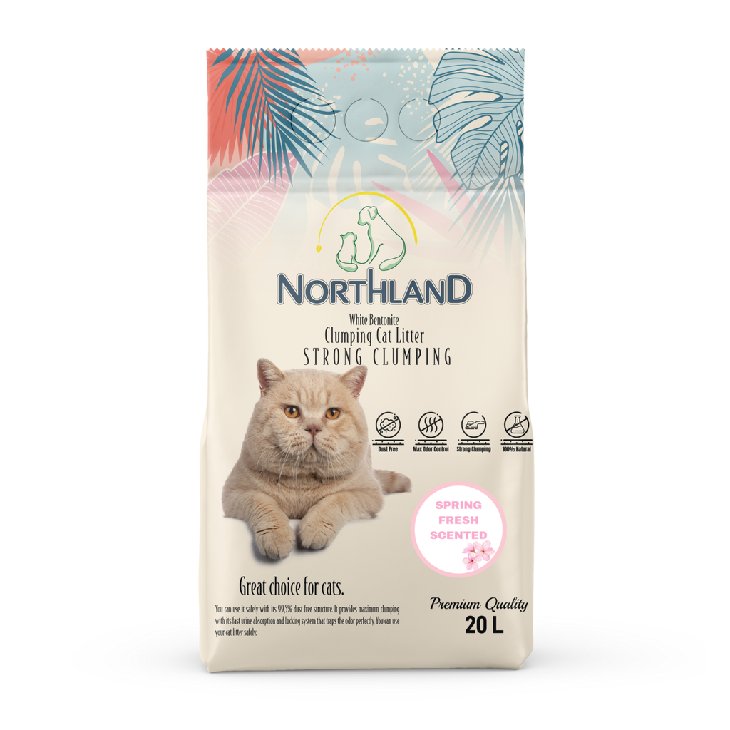 Northland Bentonite Clumping Cat Litter - Spring Fresh [Volume - 20L]