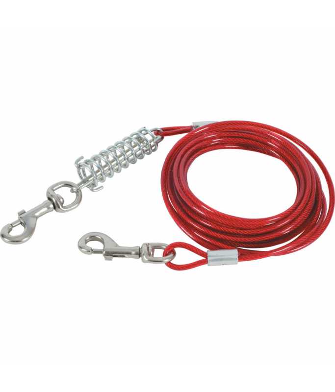 Pado Dog Tie Out Cable with Spring 5mm x 500cm[Dimension - 5mm x 500cm]