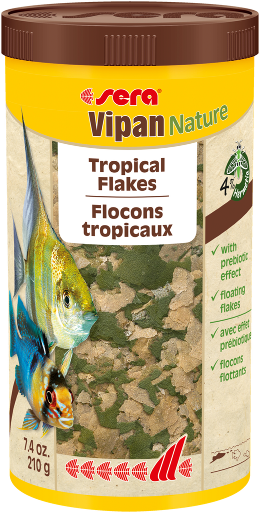 Sera Vipan Nature Tropical Flakes[Volume - 1L, Weight - 210g]