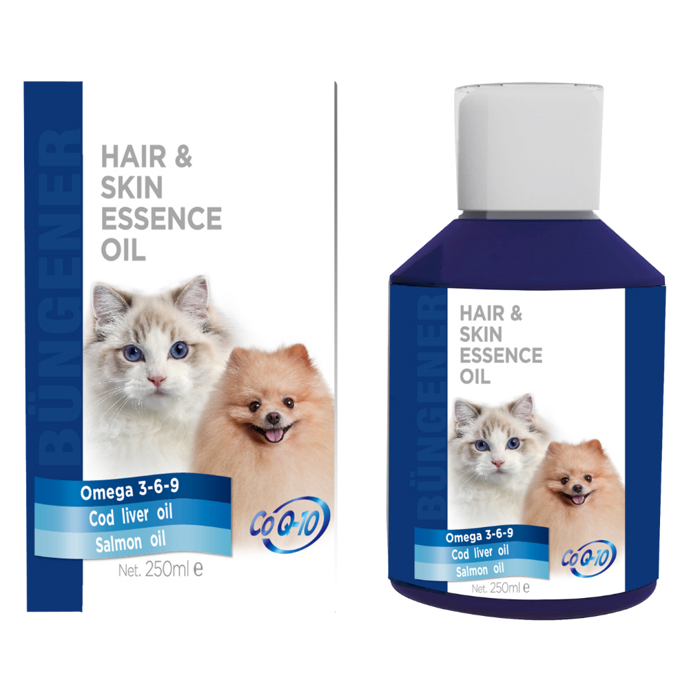 Bungener Hair & Skin Essence Oil For Cats & Dogs - 250ml (Fish Oil)