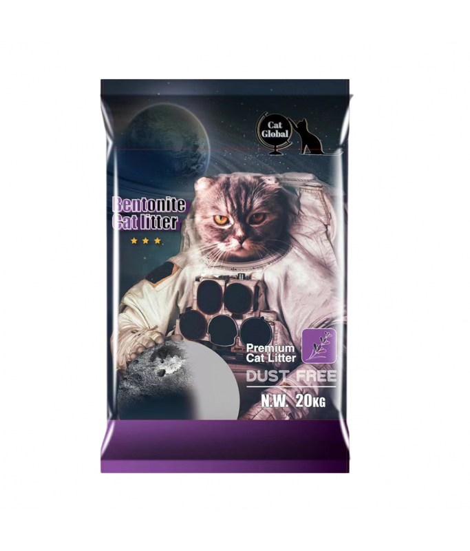 Cat Global Premium Bentonite Cat Litter 20kg[Flavor - Lavender]