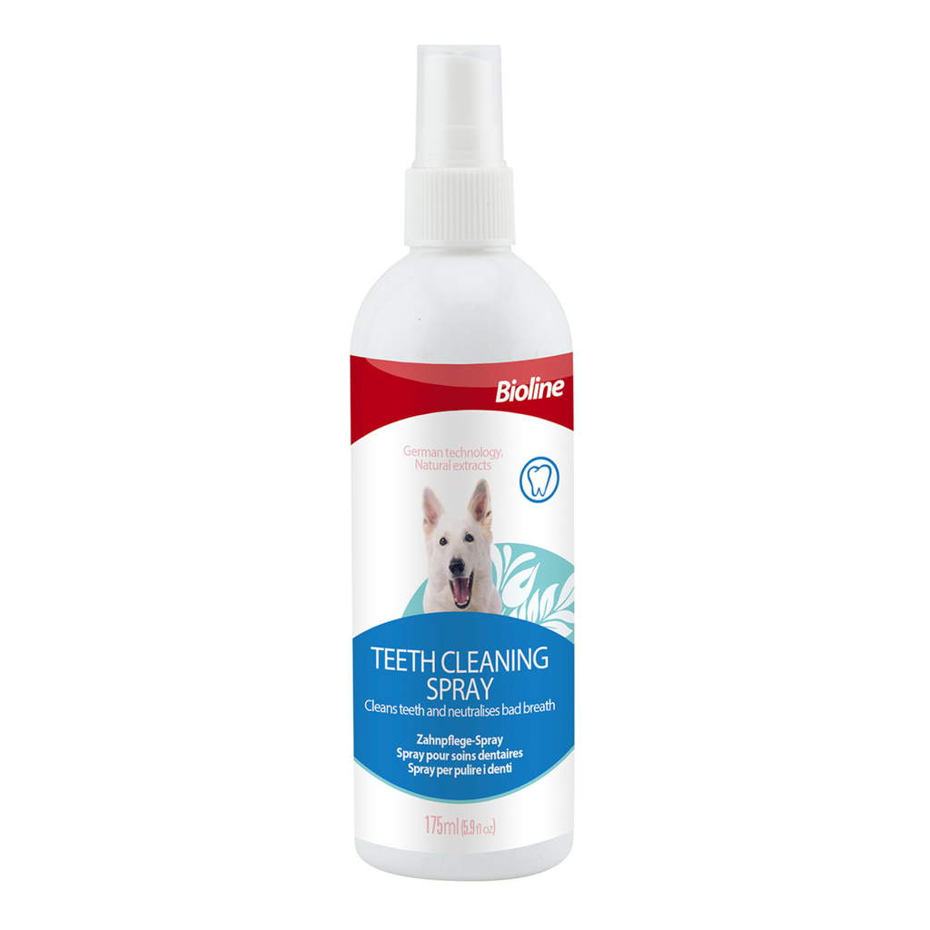 Bioline Teeth Cleaning Spray For Dogs 175ml[Volume - 175ml]