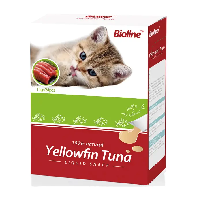 Bioline Cat Treats 15g x 24[Flavor - Yellowfin Tuna]