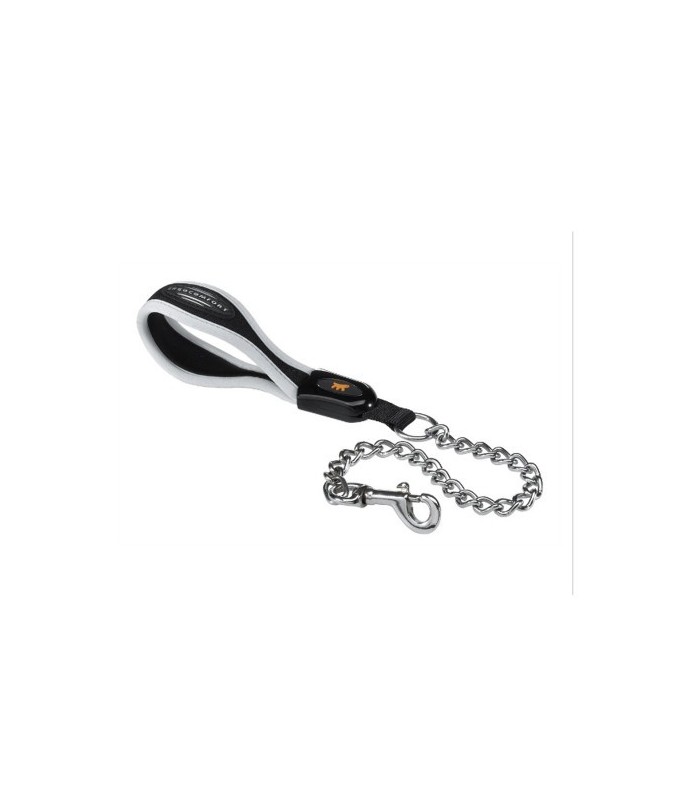 Ferplast Ergocomfort Metal GM Leash With Ergonomic Handle and Chromed Metal Chain[Dimension - 25mm x L 65cm]