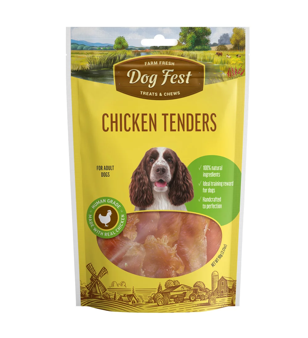 Dog Fest Chicken Tenders For Adult Dogs - 90g (3.17oz)[Weight - 90g]