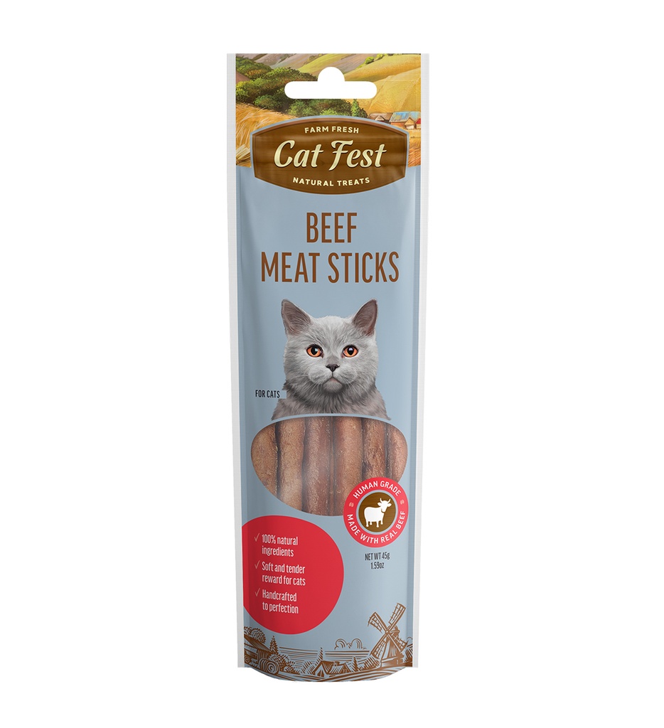 Cat Fest Meat Sticks Beef For Cat[Weight - 45g]