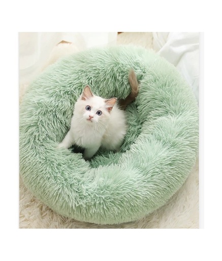 [2020111401556] Pado Pet Fluffy Donut Cushion - Green[Size - M, Dimension - 50 x 20cm]