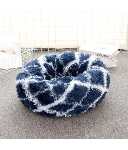 [2020111401655] Pado Pet Fluffy Donut Cushion - Pattern[Size - L, Dimension - 60 x 20cm]