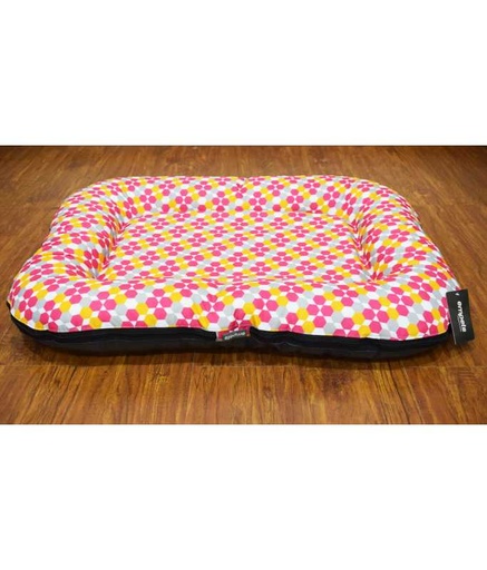 [5902082113867] Empets Zipped Pontoon Cushion Modern[Texture - Printed Pink & Yellow, Dimension - 80x60cm]