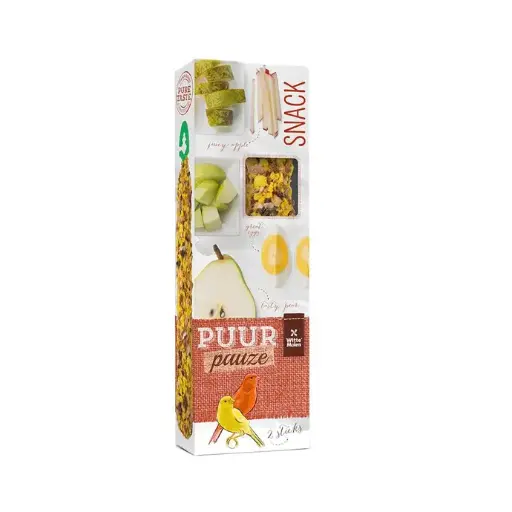 [654885] Witte Molen Puur Pauze Canary Sticks Apple & Pear[Weight - 60g]