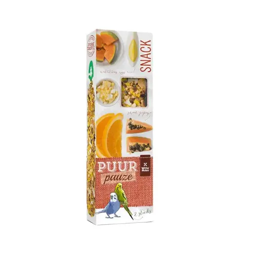 [654886] Witte Molen Puur Pauze Budgie Stick Papaya&Orange[Weight - 60g]