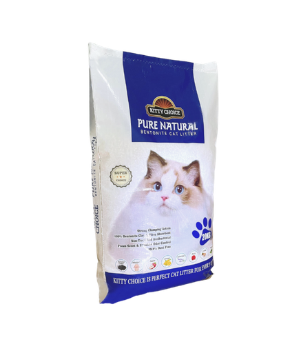 [6557751053259] Kitty Choice Pure Natural Bentonite Cat Litter Mixed Fragrance , 20kg[Weight - 20kg]