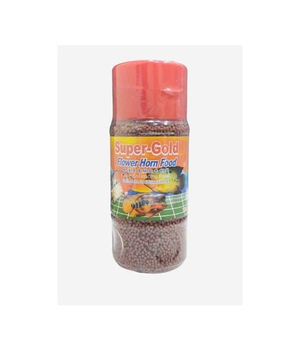 [6938104002221] KW Zone Atlas Lohan Super-Gold Flower Horn Floating Pellet Food 100g[Weight - 100g]