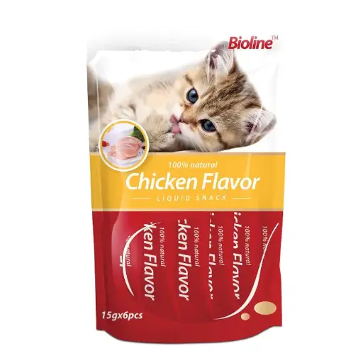 [6970117123258] Bioline Cat Treats Chicken 15g[Weight - 90g]