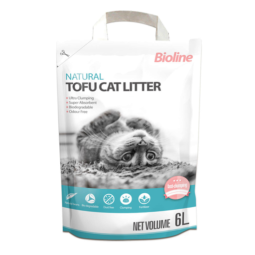 [6970117123975] Bioline Tofu Cat Litter-Original 6L[Volume - 6L]