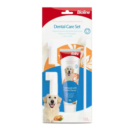 [6970117124415] Bioline Dental Hygiene Set -Chicken 100g