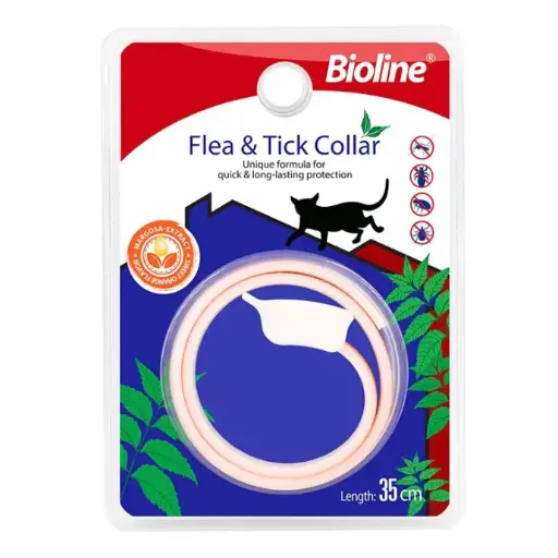 [6970117124453] Bioline Flea and Tick Collar Cat  35cm[Flavor - Margosa & Sweet Orange]