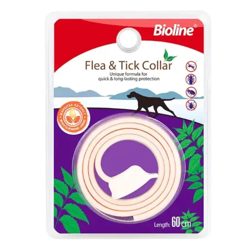 [6970117124477] Bioline Flea and Tick Dog Collar 60cm[Flavor - Margosa & Sweet Orange]