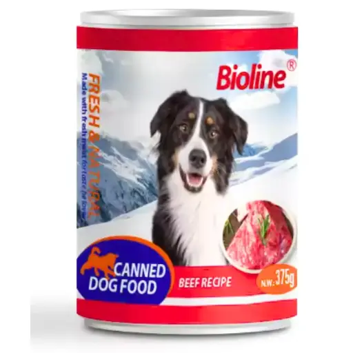 [6970117125405] Bioline Canned Dog Food 375g-[Flavor - Beef]