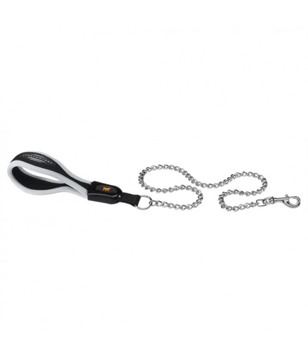 [75476017] Ferplast Ergocomfort Metal GM Leash With Ergonomic Handle and Chromed Metal Chain[Dimension - 20mm x L 105cm]