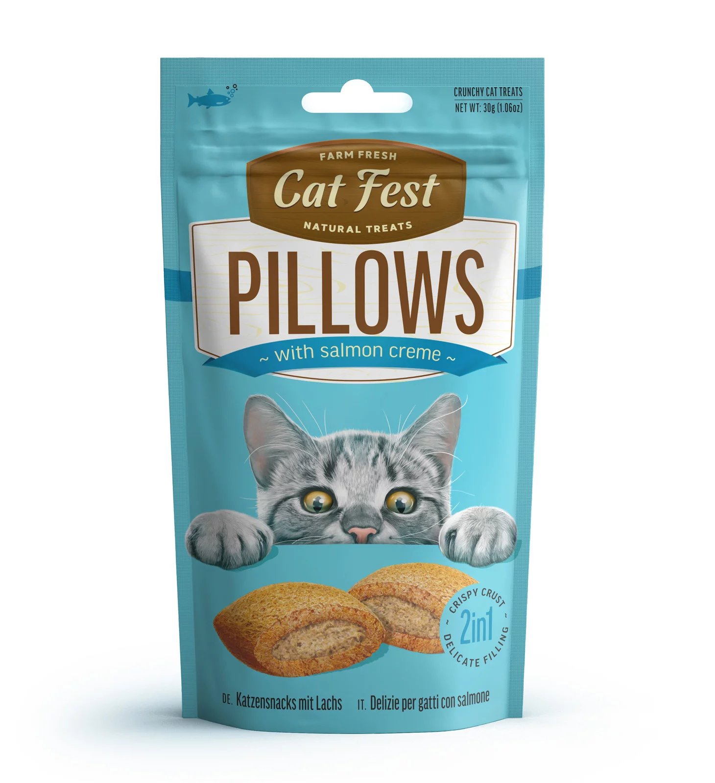 [79207767] Cat Fest Pillows With Salmon Cream[Weight - 30g]