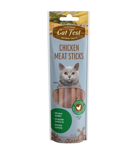 [79711595] Cat Fest Meat Sticks Chicken For Cat[Weight - 45g]