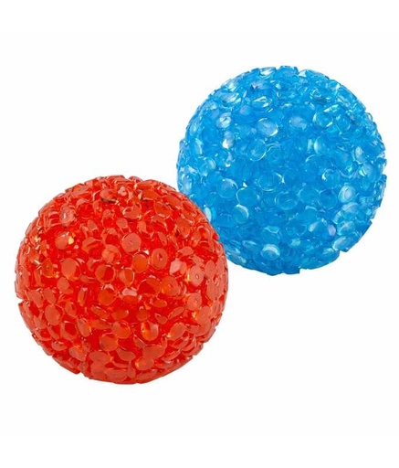 [85200799] Ferplast Neon Ball Cat Toy Small (X2) Ø4 cm (PA 5200), Mixed Colours (2pcs in Pack)