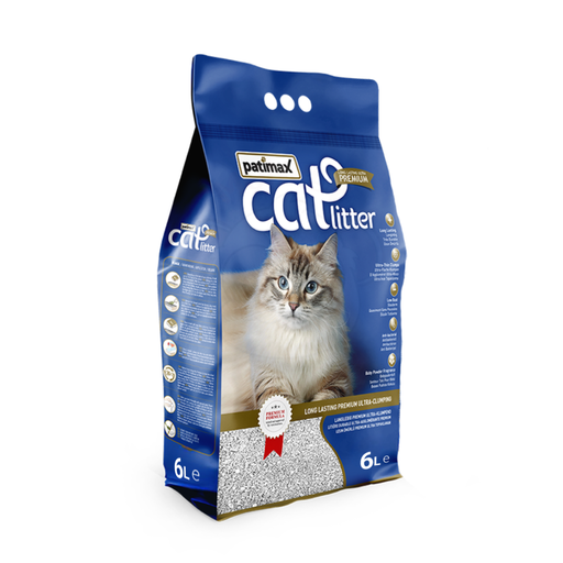 [8680445861460] Patimax Premium Ultra Clumping Cat Litter [Flavor - Unscented, Size - 6L]