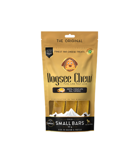 [8906115980126] Dogsee Turmeric Small Bars: Long-Lasting Dental Chews for Small Dogs 100g